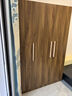 衣柜家用卧室出租房用简易组装经济型木质儿童小户型收纳柜子衣橱 【三门】新款120*50*180橡木色 自行安装【送货楼下】 实拍图