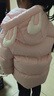 巴拉巴拉童装婴儿羽绒服儿童冬装加厚保暖宝宝外套男童女童小企鹅上衣拜年 粉色萌兔60334 -209425107206 130 实拍图