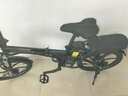 凤凰（Phoenix）电动车锂电池助力车折叠代驾车长续航男女士成人电动自行车电瓶车 20寸风雅/一体轮/6速/黑色 10AH电动续航30公里 实拍图