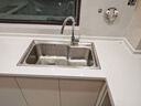 九牧（JOMOO）不锈钢水槽不沾油大容量洗菜盆洗碗池大单槽龙头套餐75*45  02228 实拍图