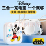 迪士尼（DISNEY）【3C认证可上飞机】自带双线充电宝10000毫安快充大容量超薄小巧移动电源 适用苹果华为 M06维尼 实拍图