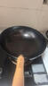 章丘铁锅正宗手工锻打铁锅无涂层物理不粘锅炒锅老式家用炒菜锅厨具轻音 2.0标准版古法烤蓝 32cm 实拍图