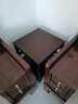 豪瑞森简约家用小茶几边几客厅角落迷你沙发边桌侧边小方桌中式方几角几 黑胡桃色50*35*54实木桌腿 实拍图