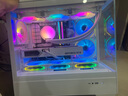 爱国者星璨岚海景房机箱电脑台式机电竞游戏支持360水冷鱼缸纯白色无立柱MATX全侧透 星璨岚白+棱镜PLUS风扇1正5反 实拍图