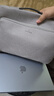 山业 苹果电脑包手提 macbookpro内胆包 笔记本包 毛绒内胆专利护角 浅灰色 13.3英寸【适配新Mac Pro14】 实拍图
