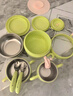 babycare儿童餐具辅食碗注水保温碗不锈钢叉勺宝宝吃饭喝水婴儿周岁礼盒绿 实拍图