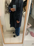 马登工装美式复古水洗丹宁牛仔裤直筒宽松阔腿裤日系休闲长裤子男春 深蓝 34 实拍图