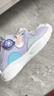乔丹女婴童运动鞋儿童春秋季密网跑步鞋幼童鞋子 蒸汽紫/轻透紫27 实拍图