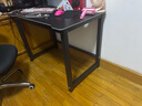 星奇堡电脑桌台式书桌小型家用工作台办公桌子碳纤维简易电竞桌椅 碳纤维·黑架黑板【100*60cm】 实拍图