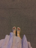 CLCEY2025年夏季韩版女粗跟凉鞋新款水钻仙女风配裙子凉鞋凉鞋女高跟鞋 米白色 37 实拍图