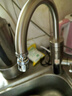 奥克斯（AUX）电热水龙头热水器加热水龙头快速热水变频恒温厨房下进水 【大屏数显】+不锈钢机身+漏保插头+万向喷头 实拍图