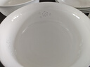 富玉景德镇陶瓷碗中式高档餐具纯素玲珑盘子家用菜盘散件送礼礼物 玉牡丹 8.5寸汤碗（拍5发6） 实拍图