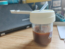 ins风爆款新品卡通可爱咖啡玻璃杯双饮吸管牛奶杯高颜值玻璃杯 玉桂狗贴纸 300ml 1只 实拍图