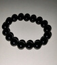 石玥珠宝精品12mm乌金天然黑曜石手串本命年转运珠佛珠水晶手链男女士款 实拍图