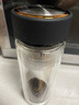 富光男女士双层玻璃杯 高硼硅玻璃304茶隔水杯子 带茶隔泡茶杯500ml 实拍图