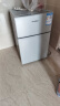 HYUNDAI（韩国现代） 小冰箱 冰箱小型双开门 迷你双门家用宿舍租房冷藏冷冻电冰箱节能省电 58L银【店铺销冠+租房必备】 实拍图