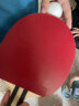 红双喜DHS三星横拍乒乓球拍套装E302对拍双面反胶皮乒乓拍含6只乒乓球 实拍图