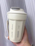 慕馨（moosen）316咖啡杯定制logo水杯子开业活动八一建军节礼物实用保温杯刻字 奶米白400ML（彩盒装） 实拍图