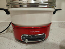 摩飞电器（Morphyrichards）多功能锅一锅多用 电锅炒菜一体不粘锅 分离式电炒锅电煮锅小电锅 鸳鸯电火锅料理锅 3L 英伦红【标配】涂层升级 实拍图