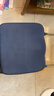 学生坐垫教室专用学习凳子板凳学校久坐屁股儿童屁垫高中生椅子垫 藏青【大号冰丝款】可拆洗双绑带 实拍图