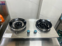 荣事达燃气灶天然气【国家补贴 立减20%】家用液化气煤气灶双灶嵌入式台式两用灶具 不锈钢面 鸳鸯猛火+聚能防风 液化气 实拍图