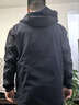 NBA CARES跑步运动套装男士春秋新款立领运动服秋冬季加绒开衫外套三件套 黑色上衣+黑色外套+黑裤 XL【建议120-135斤】 实拍图
