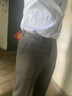 威可多（VICUTU）男士潮流商务西装羊毛舒适正装直筒西裤垂感百搭通勤长裤 灰色 33 实拍图