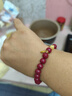 普陀山高含量朱砂手串蜜蜡佛珠五行手链紫金砂本命年礼物 实拍图