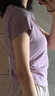 森马（Semir）短袖t恤女短款紧身夏季圆领正肩上衣V领收腰套头衫109324100003 实拍图