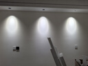 雷士（NVC）LED射灯客厅过道背景嵌入式洗墙小山丘铝材7瓦三色黑杯【莲华】 实拍图