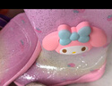 Hello Kitty儿童雨鞋女童中筒防滑雨靴美乐蒂小孩宝宝水鞋 炫彩红 210mm  实拍图