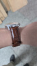 万晨手表带男真皮适用西铁城天梭浪琴美度天王卡西欧DW棕色20mm金针扣 实拍图