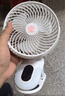 卡莱澳全智能多角度电动调节6挡 桌面usb小风扇学生宿舍办公室可夹床头台式夹扇便携式电风扇 标准款白色 实拍图