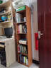 林之语实木书架落地置物架多层家用小型书柜收纳储物柜子客厅靠墙窄书柜 【实木生态板】胡桃色六层40x24 实拍图