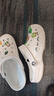 卡骆驰（CROCS）洞洞鞋贝雅男鞋女鞋轻便耐磨一脚蹬拖鞋休闲鞋|10126 白-100 41 /42(260mm) 实拍图