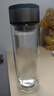【⭐京东物流配送】高硼硅双层玻璃杯大容量泡茶杯水杯子茶水分离 【双层加厚】茶杯 350ml 1只 实拍图