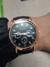 【网红爆款】商务腕表石英运动表休闲皮带男女手表 黑色 实拍图