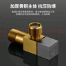 潜水艇（Submarine）枪灰色黄铜加厚三角阀球阀全开大流量燃气热水器壁挂炉七只套装 实拍图