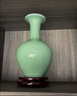 傲世景德镇陶瓷器新中式小花瓶工艺品客厅摆件办公室博古架茶室装饰品 影青赏瓶（配木质旋转底座） 实拍图
