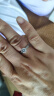 七可璀璨一克拉莫桑钻情侣戒指结婚戒子520情人节生日礼物送女友老婆 晒单实拍图