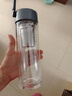 米家玻璃杯 双层带茶隔水杯 耐高温泡茶杯  加厚透明杯子400mL 金属灰 实拍图