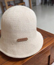 季伦诗春夏季日系透气棉麻遮阳帽时尚出游渔夫帽女春夏百搭防晒盆帽可折 米白色 英文圆标渔夫帽 均码 55-59 实拍图