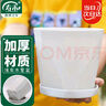 寿禾 花盆带托盘塑料树脂家庭阳台绿植盆栽 木里盆中号-浅灰2个装 实拍图