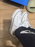 回力帆布鞋女鞋低帮透气运动休闲鞋耐磨橡胶底板鞋 WXY391 白色 36 实拍图