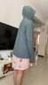 京东京造【UPF300+】防晒衣男士原纱冰丝凉感夏季防晒服男外套 茉绿色3XL 实拍图