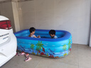 曼比鱼 儿童游泳池环保宝宝游泳池桶婴儿游泳池家用儿童充气游泳池浴盆 三层200cm电泵尊享套餐 实拍图