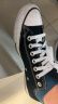 匡威（Converse）官方All Star经典帆布男女低帮休闲运动鞋黑色101001 101001/黑色 42.5 实拍图