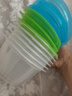美丽雅 保鲜盒圆形300ml*6套食品接触塑料饭盒密封带盖打包碗分装可微波 实拍图