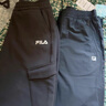 斐乐（FILA）官方男子针织高弹力凉感裤夏基础简约收口运动健身长裤 深黑-BK 4XL 实拍图
