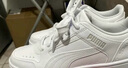 彪马（PUMA）官方男女低帮经典复古百搭轻便透气休闲运动板鞋 REBOUND 380747 白-白-浅灰-02 36 实拍图
